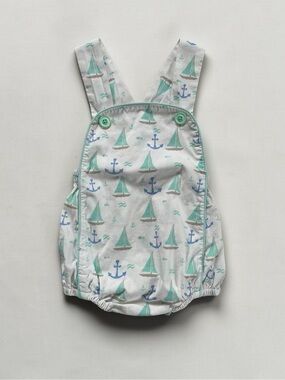 SERENDIPITY by SHRIMP & GRITS KIDS VGUC Boys Nautical Sailboat Sunsuit
